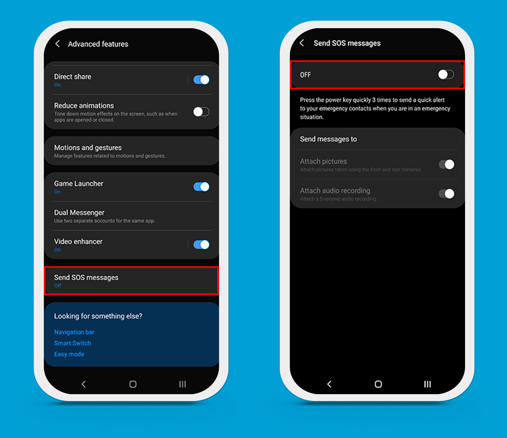 s10 samsung galaxy plus sos mode tricks tips settings turn screen features alert bt emergency