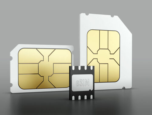 eSIM alongside physical SIM cards 
